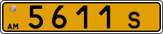 License plate of Armenia, Public transport