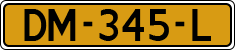 License plate of the Netherlands, Military