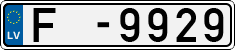 License plate of Latvia, Trailers