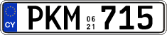License plate of Cyprus, Regular plates