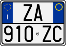 License plate of Italy, Cars (1994 year series)