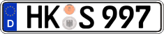 German license plate, Regular plates