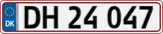 License plate of Denmark, Regular plates