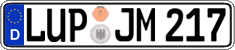 German license plate, Regular plates