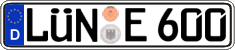 German license plate, Regular plates