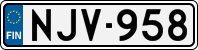License plate of Finland, Cars