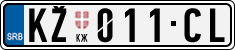 License plate of Serbia, Cars