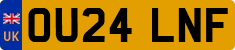 License plate of the United Kingdom, 2001 year system
