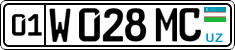 License plate of Uzbekistan, Private owners
