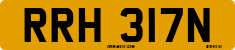 License plate of the United Kingdom, 1963 year system