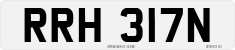 License plate of the United Kingdom, 1963 year system