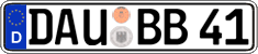 German license plate, Regular plates