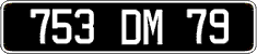 French license plate, FNI