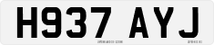 License plate of the United Kingdom, 1983 year system