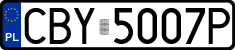 License plates of Poland, Regular car plates