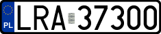 License plates of Poland, Regular car plates