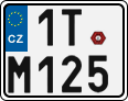 License plate of the Czech Republic, Motorcycles (2001)