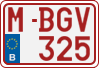 License plate of Belgium, Regular plates (2010)