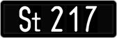 License plate of Austria, 1947 year system