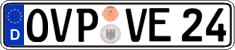 German license plate, Regular plates
