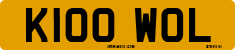 License plate of the United Kingdom, 1983 year system