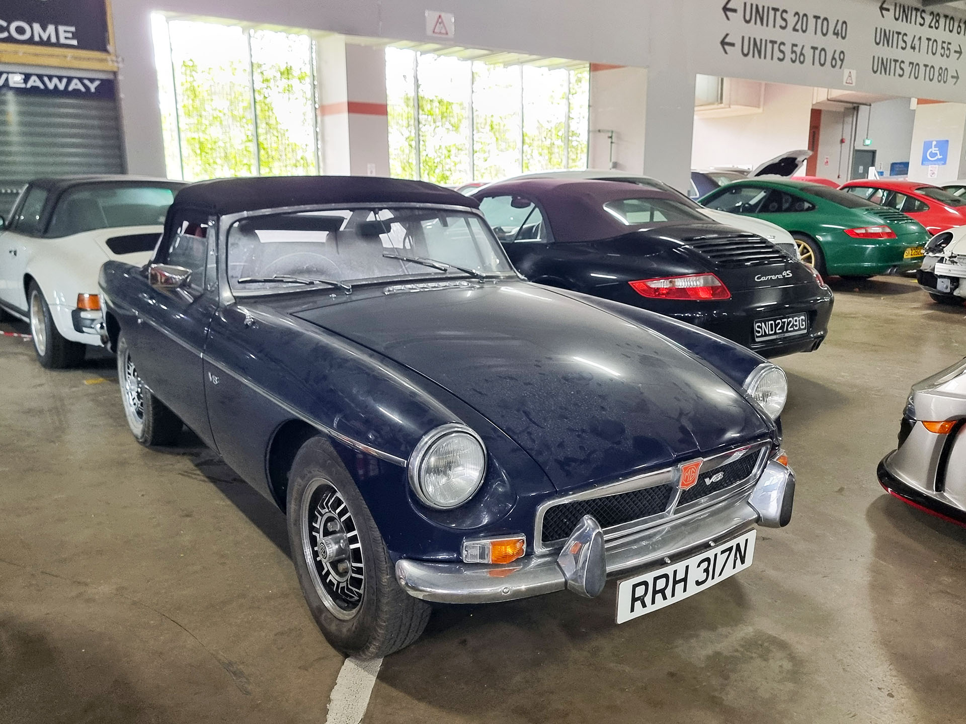 RRH317N, MG B 1st gen Roadster, 1962–1980