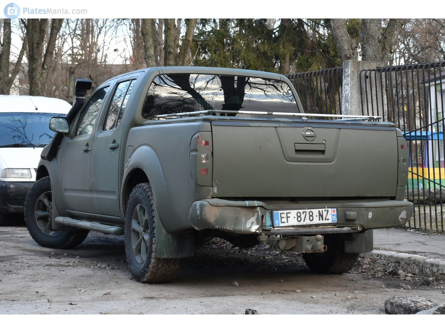 EF-878-NZ, License plate without vehicle 