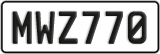 License plate of New Zealand, ABC1(23)