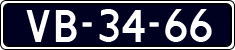 License plate of the Netherlands, Commercial Vehicles (1951-1994 system)