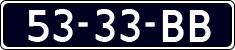 License plate of the Netherlands, Commercial Vehicles (1951-1994 system)