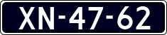 License plate of the Netherlands, Commercial Vehicles (1951-1994 system)