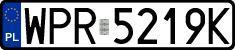 License plates of Poland, Regular car plates