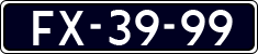 License plate of the Netherlands, Cars