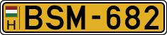 license plates of Hungary, Commercial vehicles (1990)