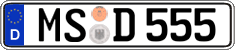 German license plate, Regular plates