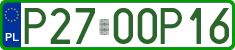 License plates of Poland, Professional plates