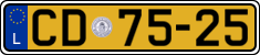 License plate of Luxembourg, Diplomatic