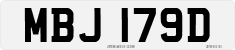 License plate of the United Kingdom, 1963 year system