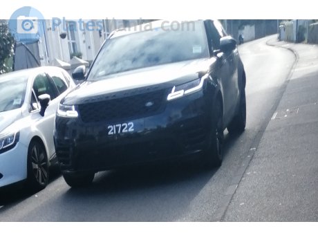 21722, Land Rover Range Rover Velar , License plate of Guernsey