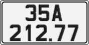 License plate of Vietnam, Cars