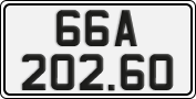 License plate of Vietnam, Cars