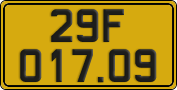 License plate of Vietnam, Commercial vehicles