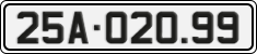 License plate of Vietnam, Cars