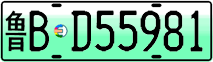 License plate of China, Electric vehicles