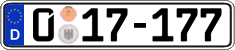 German license plate, Diplomatic