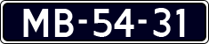 License plate of the Netherlands, Commercial Vehicles (1951-1994 system)