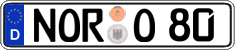 German license plate, Regular plates