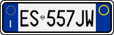 License plate of Italy, Cars (1994 year series)