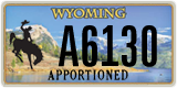 Wyoming, Apportioned (A12345)