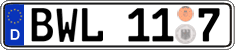 German license plate, Regional authorities